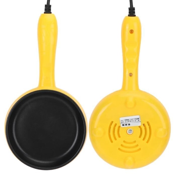 Tbest Egg Stekpanna 350W Mini Non-Stick Stekpanna Stekt biff Pannkaka Äggpanna med träspatel EU-kontakt 220V