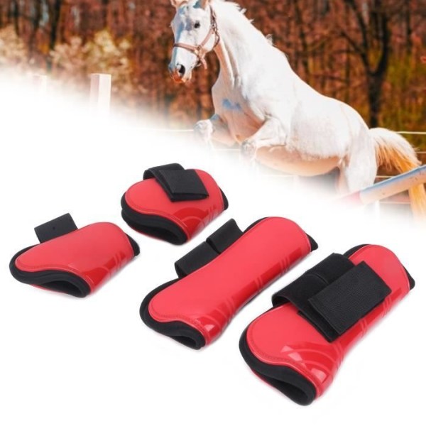 HURRISE Horse Thickening Boots Häst Tendon Boots Thicken PU Shell Protection Horse Boots