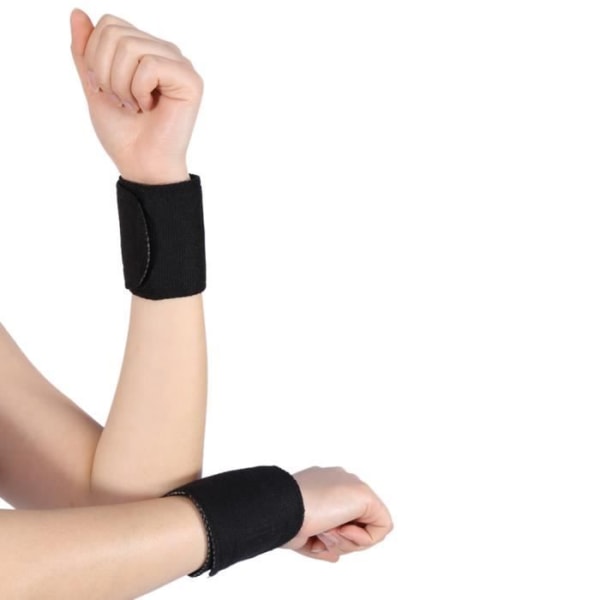 HURRISE handledsskydd 1 par turmalin magnetisk massageterapi Självuppvärmande handledsstödsskydd