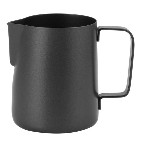 (350 ml svart) Art Coffee Kanna Latte Mjölkskummande kopp Kanna Kaffetillverkningsverktyg