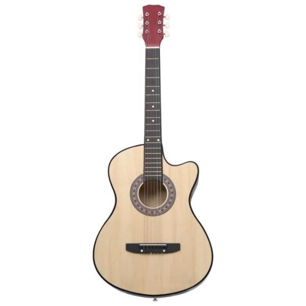 BEL-7458880584449-Western cutaway akustisk gitarr med 6 strängar 38' Basswood