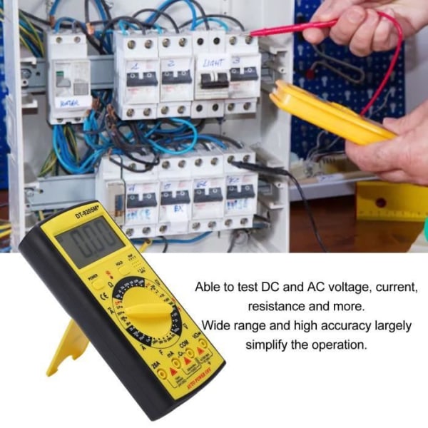 HURRISE Multimeter Verktyg Multimeter Spänning Strömtestare Automatisk avstängning Minnesfunktion