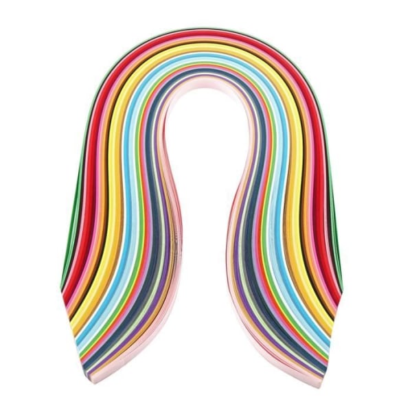 BEL-7694954577096-quillingpappersremsor Multicolor Quilling Paper Art Strips, 720 stycken, 36 färger, gör-det-själv-förbrukningsmaterial
