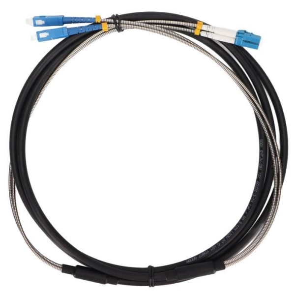 Fdit fiberoptisk Ethernet-kabel Fiberoptisk kabel 3 meter SC till LC Single Mode skärmad patchkabel för center