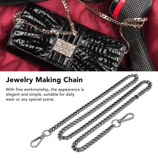 Sonew Metal Craft Chain 8 Styck 1m Elegant Aluminium Curb Chain Heavy Duty Metal Curb Chain