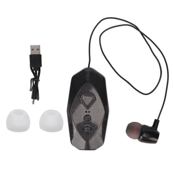 HURRISE Bluetooth-öronsnäckor Kragklämma på hörlurar Trådlös enöra Lång batteritid