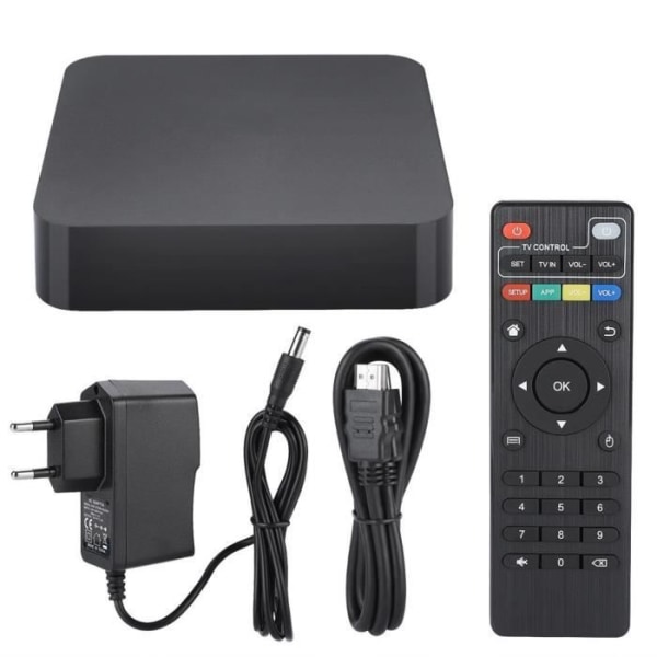 HURRISE WIFI TV Box Smart WIFI TV Box Digital Set Top Box Mediaspelare för MXQ-PRO-H3-1+8G 110-240V