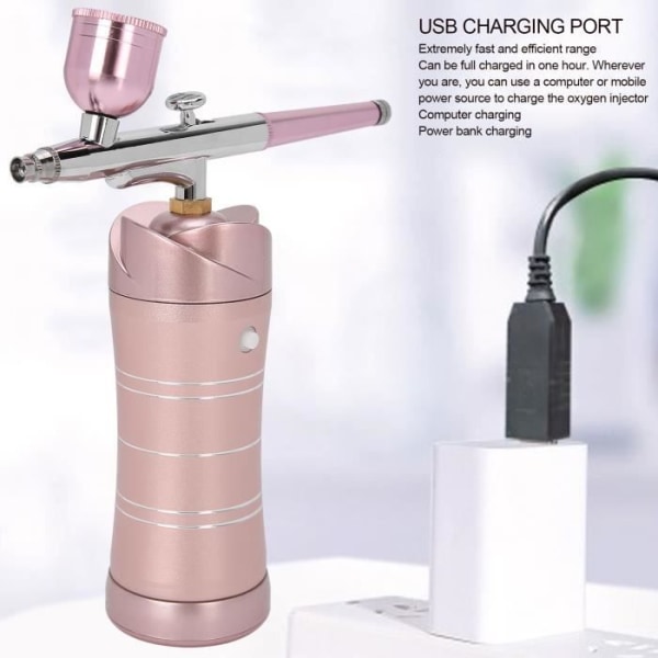 HURRISE Handhållen Oxygen Sprayer Vatten Oxygen Sprayer Nano Airbrush Fuktande spray för ansiktshud