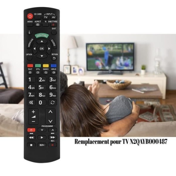 BEL Ersättande Smart TV-fjärrkontroll TV-kontroll för Panasonic N2QAYB000487-2