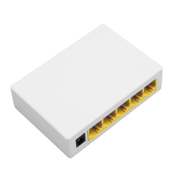 HURRISE Ethernet-switch 5 portar 100 Mbps Plug and Play Ohanterad hemnätverkshubb