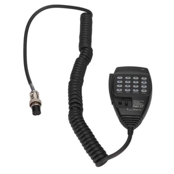 BEL-7590762035097-För 8-stifts mikrofon EMS-57 Kompakt högtalarmikrofon med 8-stifts kabel och DTMF-knappsats för ljudradio