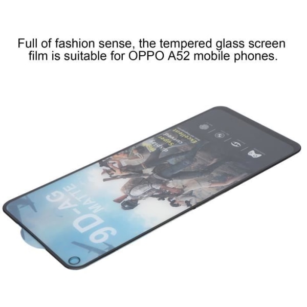 HURRISE Skärmfilm för OPPO A52 mobiltelefon skärmskydd för skärmskydd av härdat glas