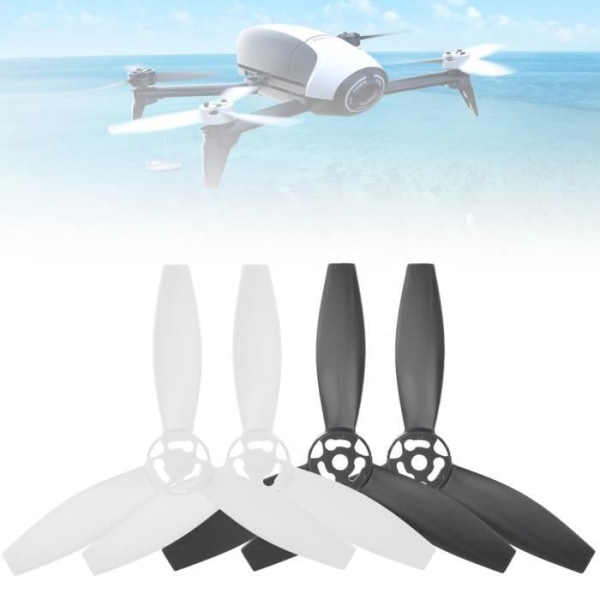 4-delad RC-flygplanspropeller för Bebop 2 Drone - HURRISE - Modell C - Lätt och hållbar