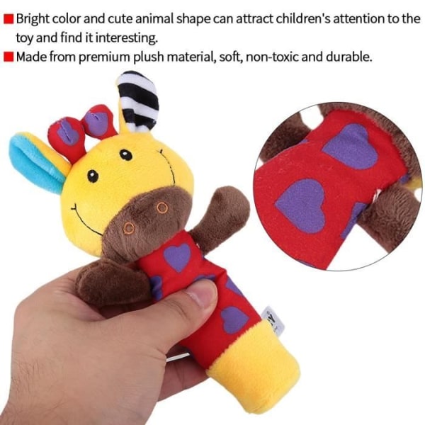 XUY Toy Färgglad söt djurformad babyskallerleksak för småbarn (#3)