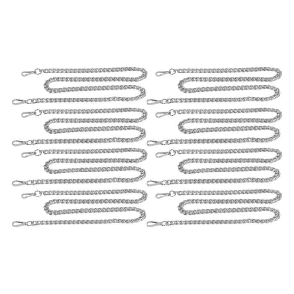 TMISHION Metal Curb Chain 8 delar 1m Anti-Rost Aluminium Curb Chain Twisted Links Bag Kedja för
