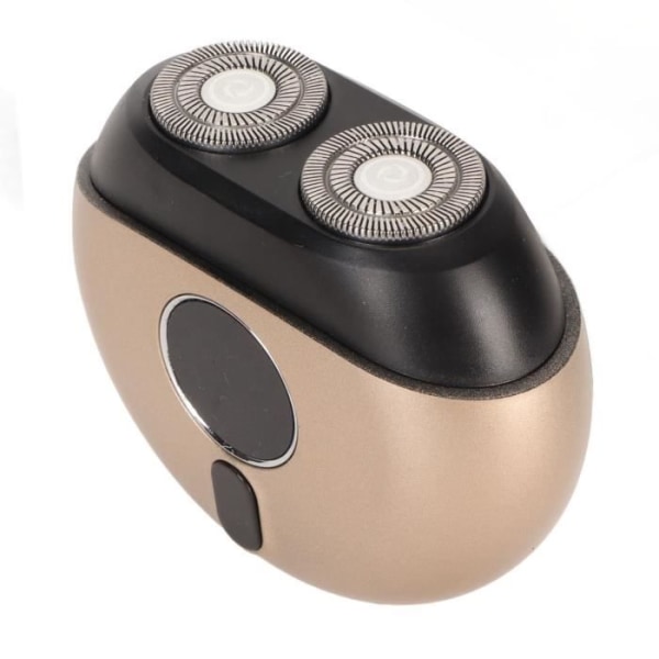 HURRISE Skäggtrimmer för män USB Uppladdningsbar elektrisk skäggtrimmer, Mini Bath Deco Skäggtrimmer Champagne Guld