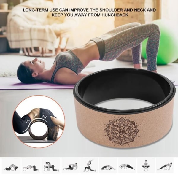 Alomejor Yoga Stretch Bend Balance Wheel Circle för Health Fitness Bantningsövning
