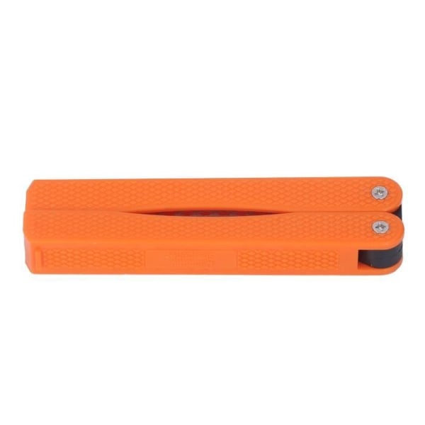 Vikbar fläktformad knivslip Lätt Adamas-material Bärbar knivslipare (orange)