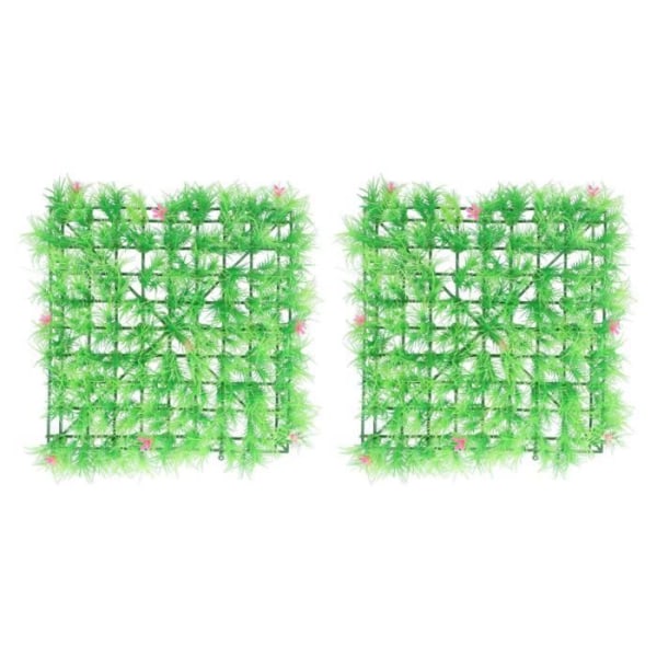 HURRISE Syntetisk gräsmatta 2 delar konstgräs Gräsmatta Simulering Fin tallnålsgräs för inomhusbruk
