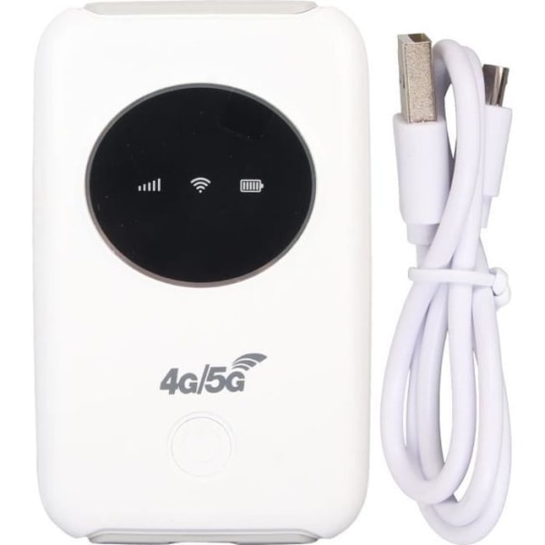 Tbest Portable WiFi 4G LTE 4G LTE USB WiFi-modem, olåst 4G 5G WiFi-router med SIM-kortplats, datorlåda
