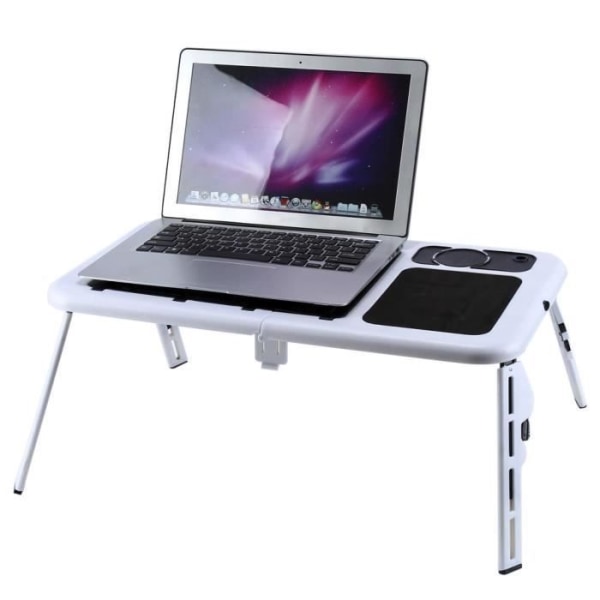 WEI Bordssäng för Laptop PC hopfällbar säng bil bärbar soffa stöd skrivbord bricka bord cool fläkt