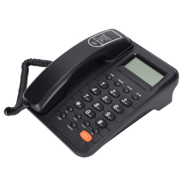 HURRISE Hemtelefon KX‑T2029CID Kontorstelefon Fast telefon Hotell Hemtelefonsupport Fjärrtelefoni Svart