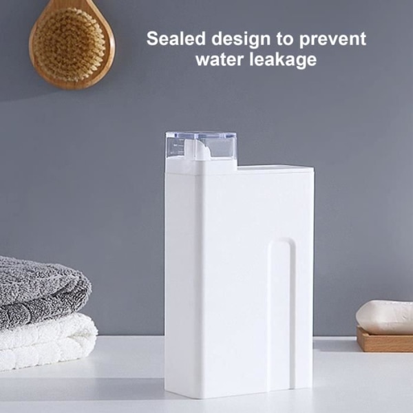 HURRISE pulvertvättmedelsflaska tom tvättmedelsdispenserflaskor behållare för vårdmedel
