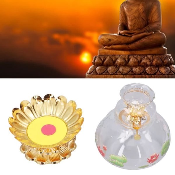 HURRISE Buddha fotogenlampa Klassisk blomform