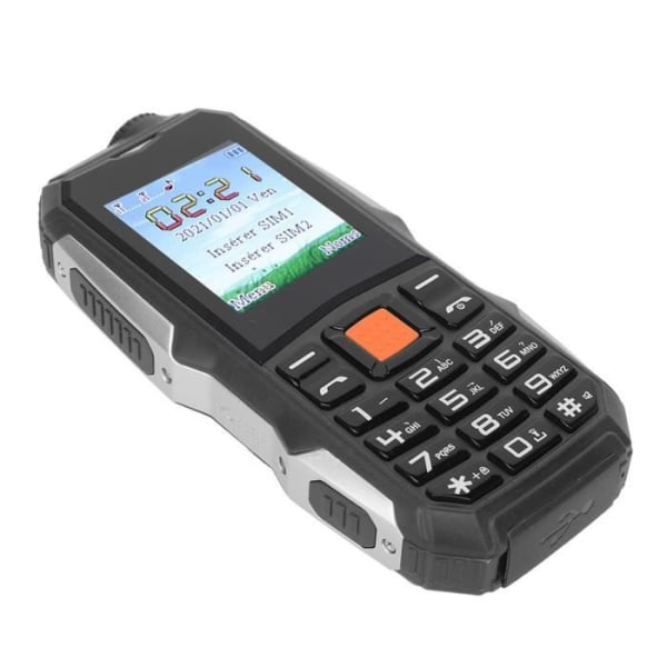 HURRISE Q1 2G Dual SIM olåst mobiltelefon med SOS-knappar och lång batteritid