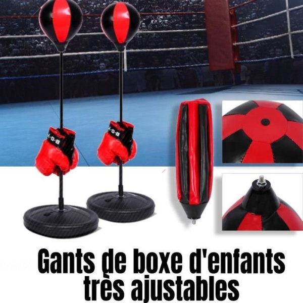 Vuxen boxboll, boxningssäck, boxningsträning, justerbar höjd 70-105cm-BEL32