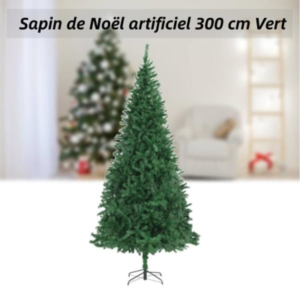 Konstgjord julgran - äkta julgran - 300 cm Grön BEL-2-7668433401301