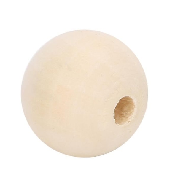 HURRISE pärlsmycken runda pärlor DIY trähantverkspärlor Loggfärg för leksakstillverkning för barn (20 mm