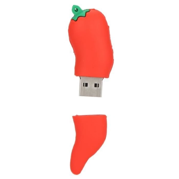 HURRISE USB-minnen Rödpepparformat USB-minne för studenter och barn (128GB)