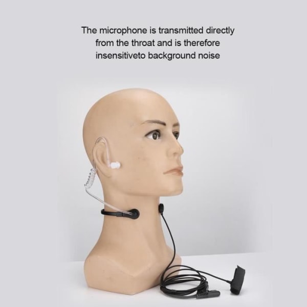 CEN Headset Öronsnäcka Kit med halsmikrofon för GP300 Radio Walkie Talkie