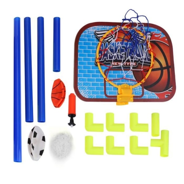 Slitstark baskettavla, med en basket och ett minifotbollsbasketkit för barn, bra present till