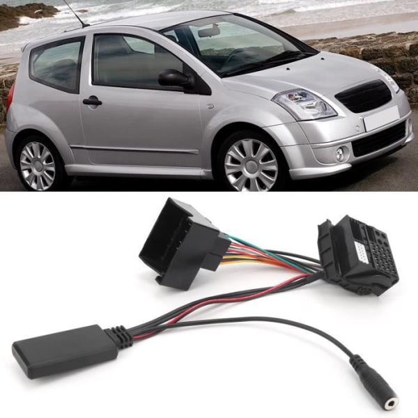 Bil Bluetooth-modul Bluetooth 5.0-kabel AUX-IN Bilstereoadapter Lämplig för Citroen C2/ C3/ C4/ C5/ C6 ZER3
