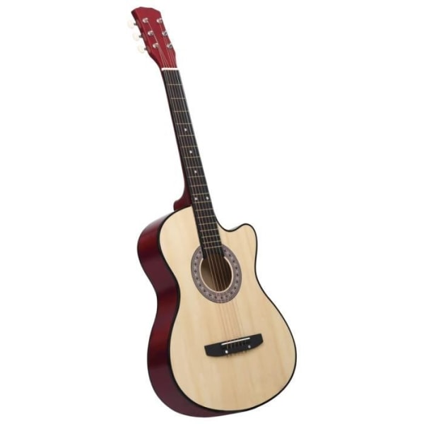 BEL-7458880584449-Western cutaway akustisk gitarr med 6 strängar 38' Basswood