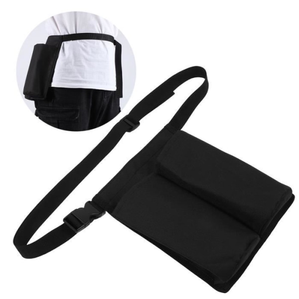 Massageoljefodral, svart portabel massageflaska, tvättbar för massageflaska för midja