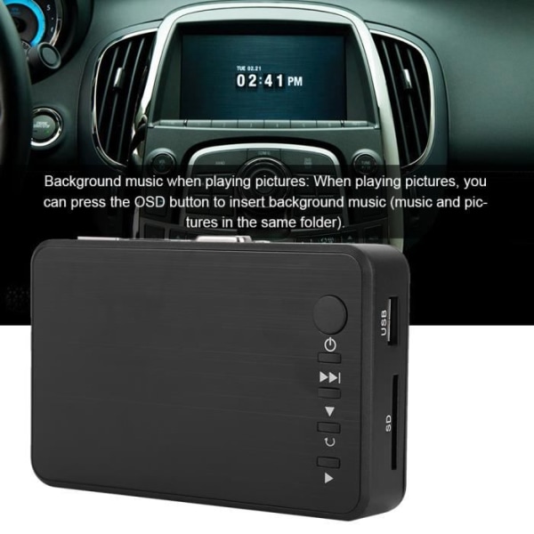 HURRISE HD Media Player HD Media Player Media Player Center 1080P 4K Mini HDMI Media för o Video Sound Advertising Player