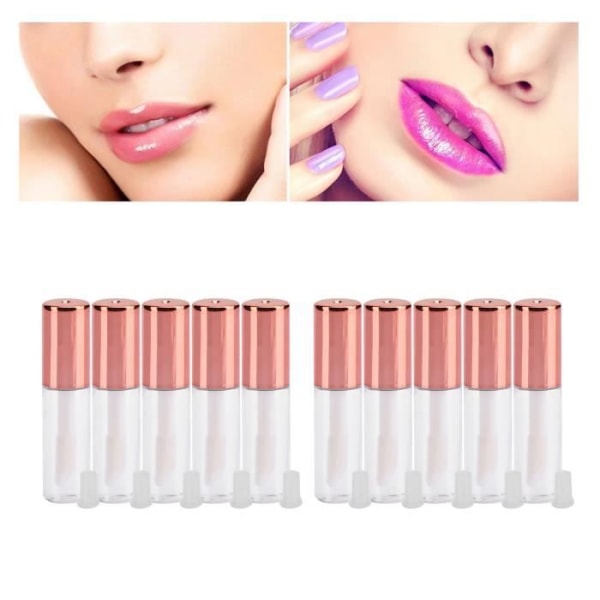 HURRISE Lip Gloss Tube 10st 1,2ml Lip Gloss Tube DIY Liten läppstift Tube Kosmetikbehållare med