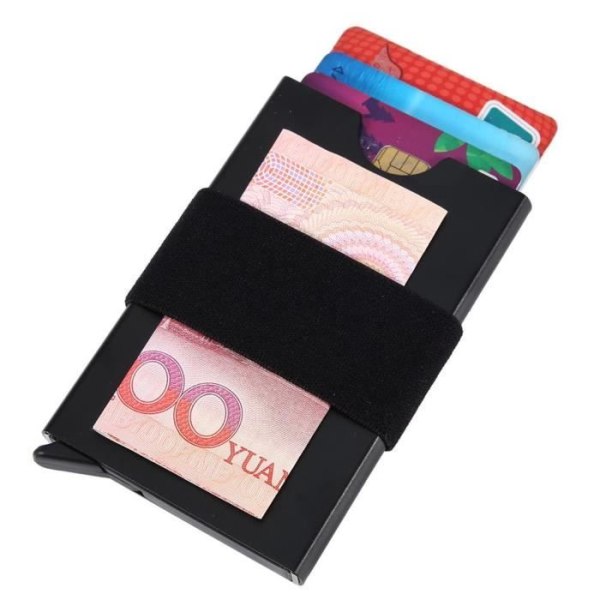 CEN Card Holder Organizer Bärbar RFID-kreditkortslåda med resårband