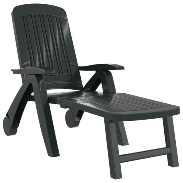 BEL-7458880587402-Vikbar polypropylen Lounge Chair Grön