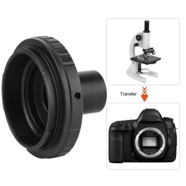 HURRISE Mikroskop Okular Adapter Ring Metall Adapter Ring 23,2 mm T-monterad Mikroskop Okular för