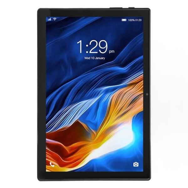 HURRISE Tablet 10 10,1 tums HD-surfplatta, Android-surfplatta med dubbla SIM-kort och Dual Touch datorkamera EU-kontakt