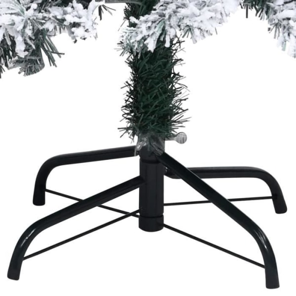 Konstgjord julgran med LED och bollar Grön 210 cm PVC BEL-7663815201807