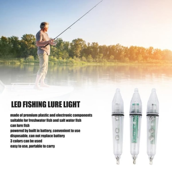BEL-7293628995893-LED Fishing Bait Light 3st undervattensfiskelampa LED Plast Disponibel Bait Lure Lamp