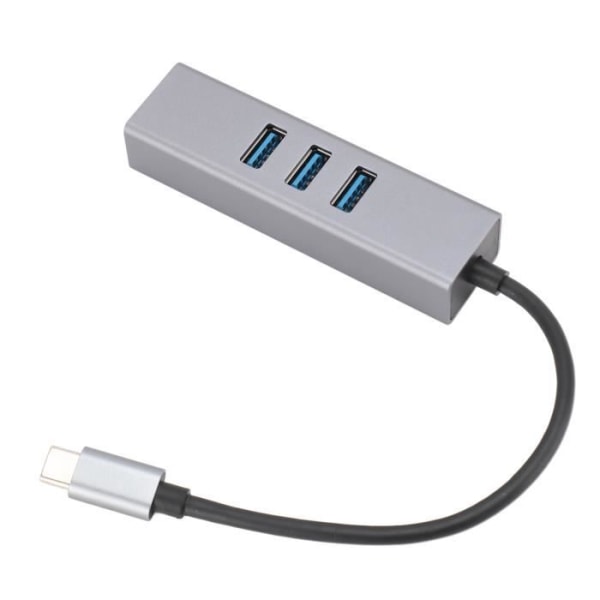 HURRISE USB C Hub 4 Ports Professional Snabb 5 Gbps Windows Linux-kompatibel