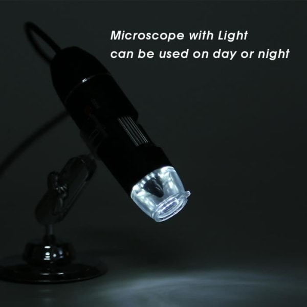 HURRISE 500X elektroniskt mikroskop med USB-förstoring för bärbar dator