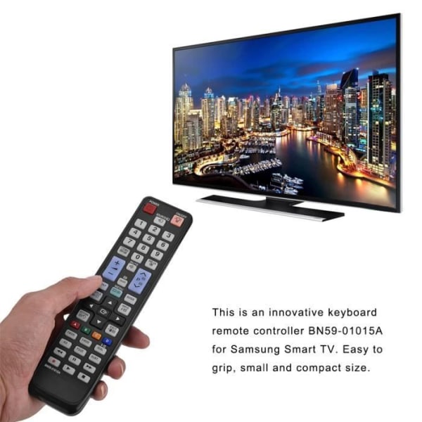 DUOKON Smart TV-fjärrkontrollersättning för Samsung BN59-01015A-FAS