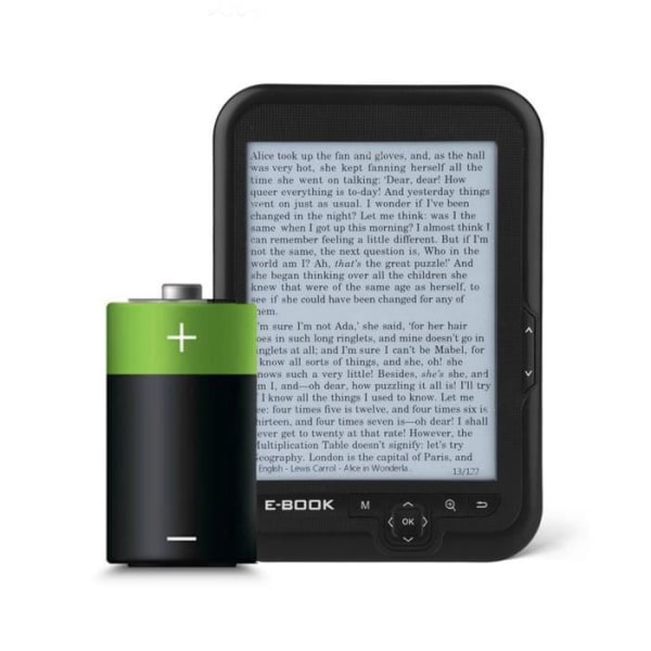 HURRISE E-BOK E-BOK Reader E-Ink 6 tum E-läsare Upplösning 1024 x 768 Skärm 300 DPI Blått omslag (svart 8G)